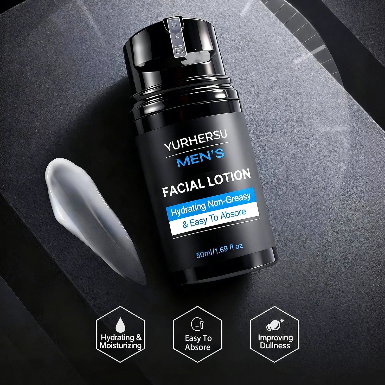 Yurhersu Men's Facial Lotion — Daily Hydrating Moisturizer