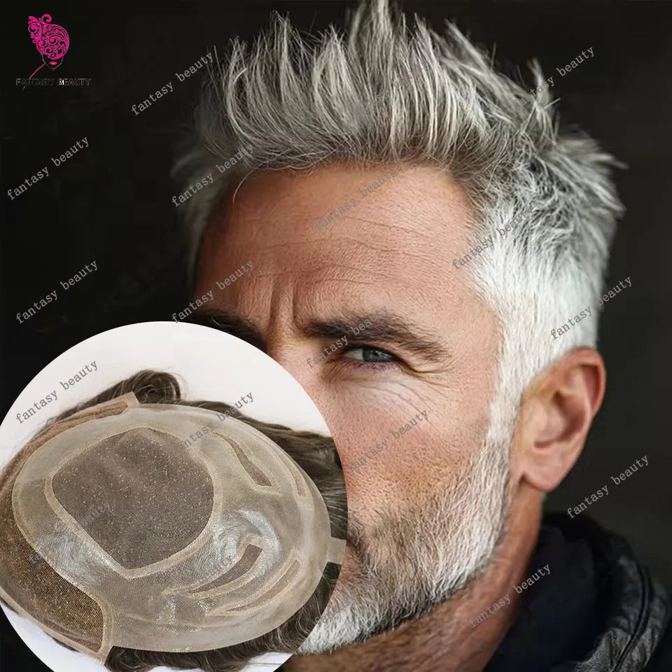 The Vincent — Swiss Lace Front Hair System by Mane Legend