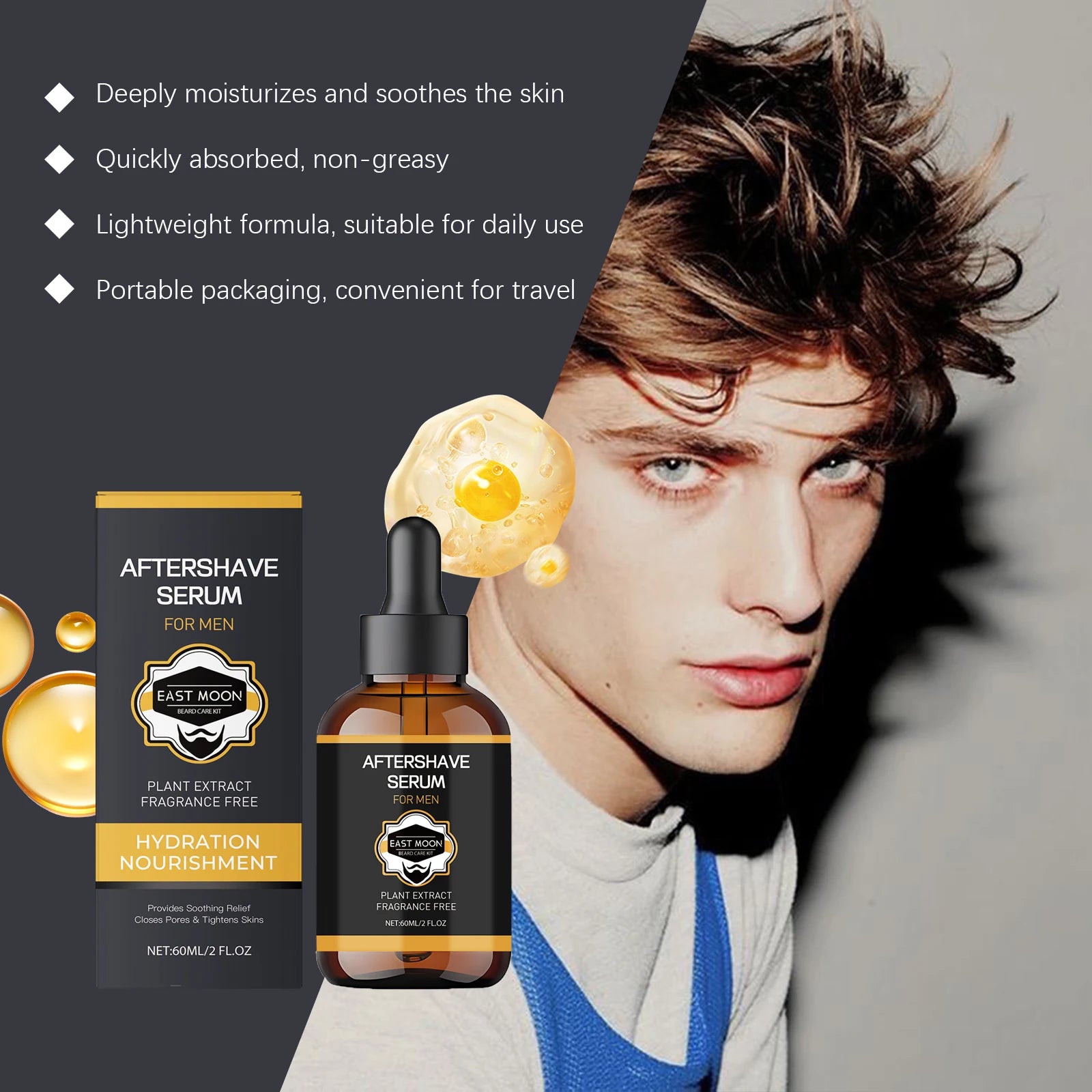 Men's After-Shave Face Serum — Soothing &amp; Moisturizing