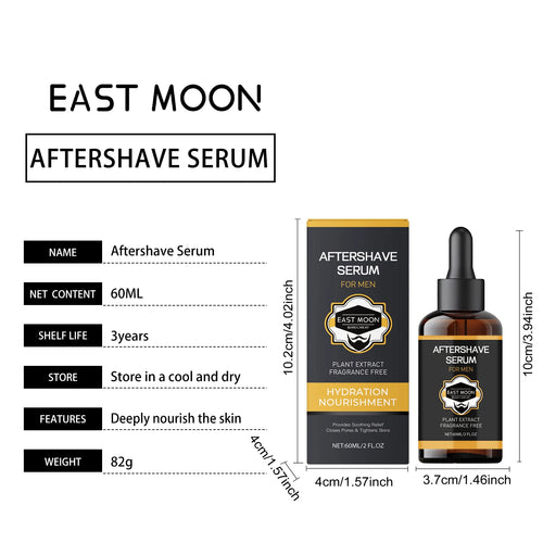 60ML Men's After Shaving Face Care Serum Gentle Moisturizing Soothing Discomfort Refreshing Enhance Skin Elasticity Face Serum