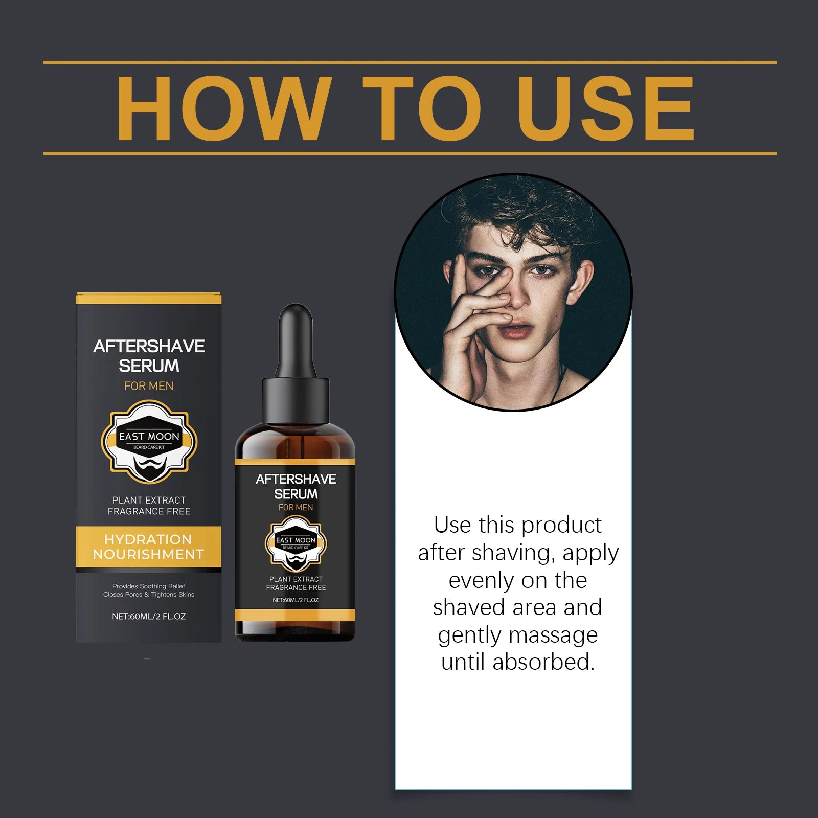 Men's After-Shave Face Serum — Soothing &amp; Moisturizing