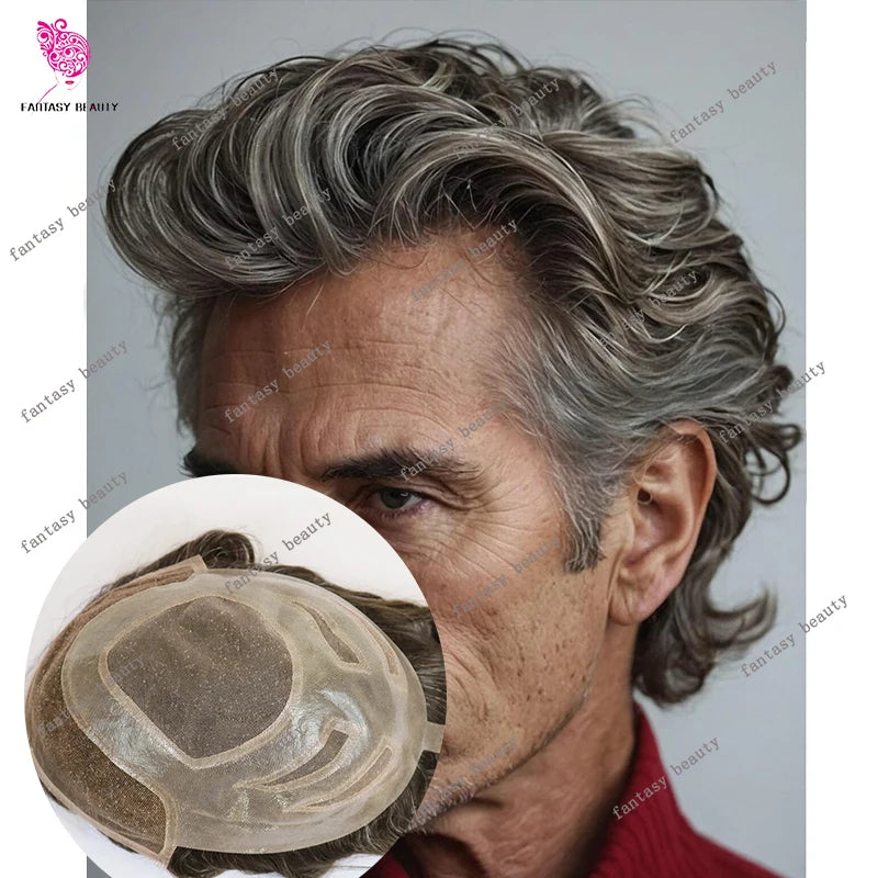 The Vincent — Swiss Lace Front Hair System by Mane Legend