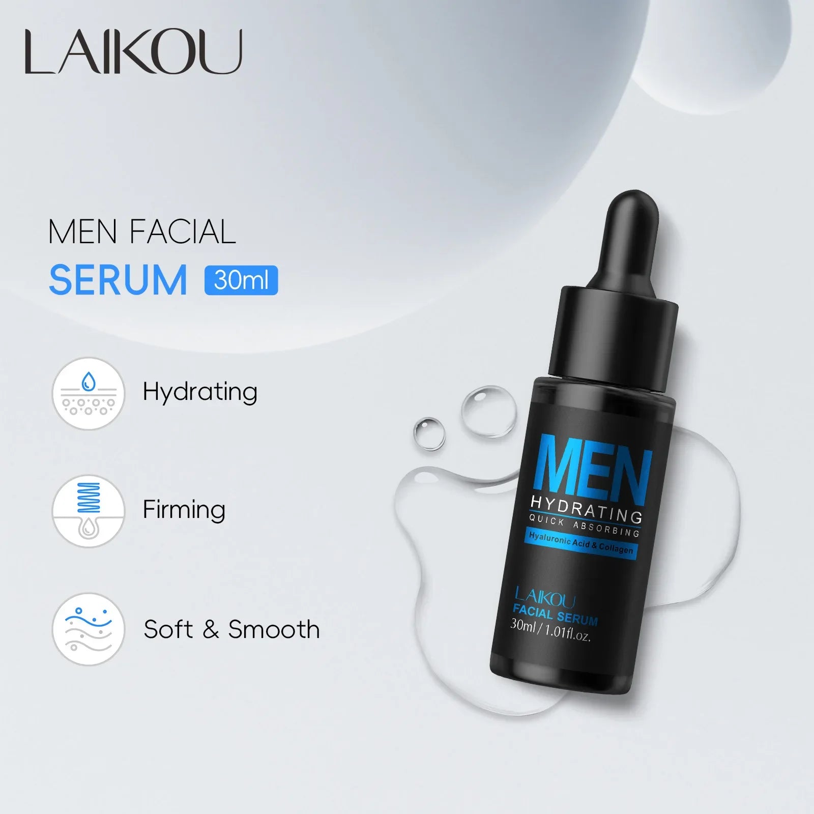 Laikou Men's Hyaluronic Acid Facial Serum — 30ml