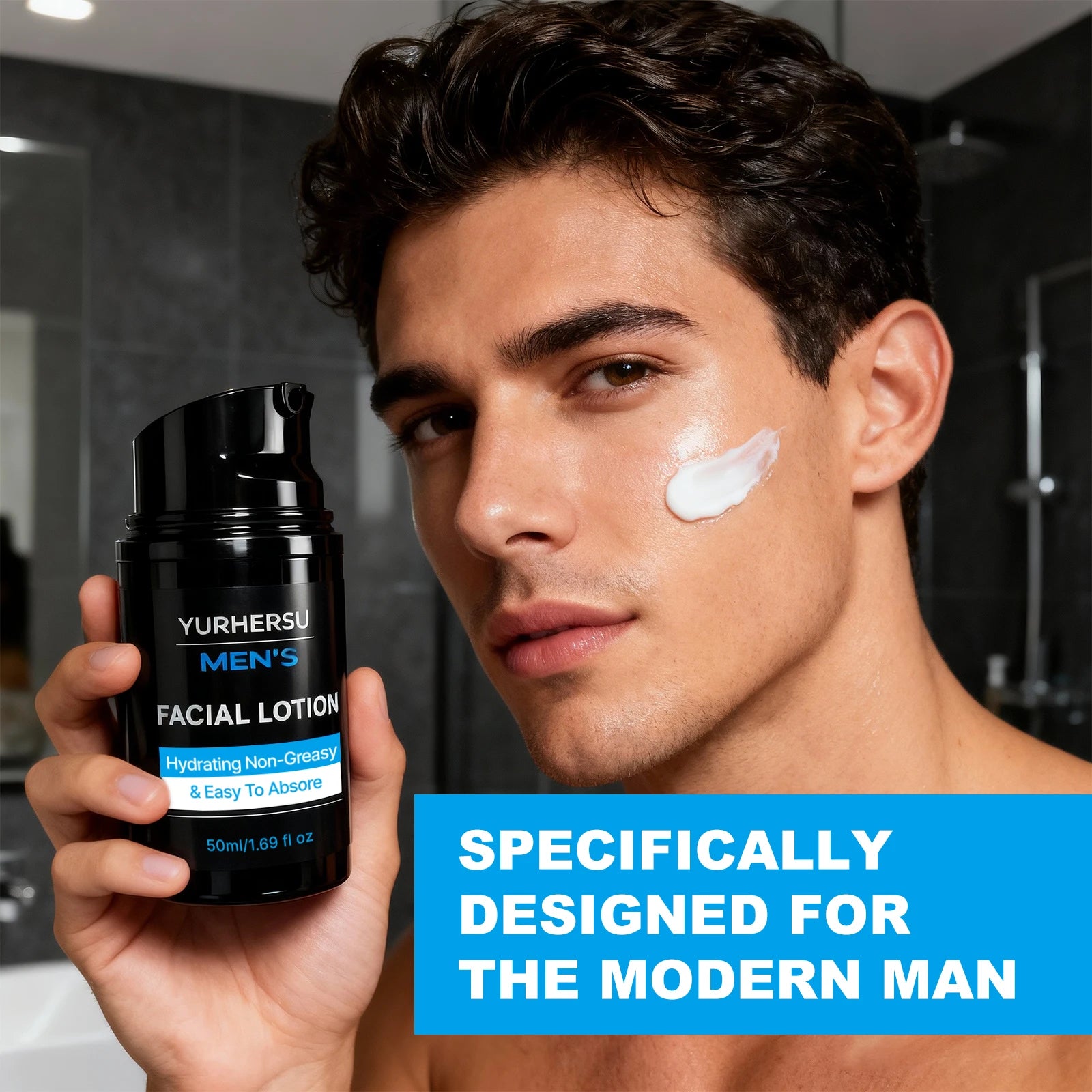 Yurhersu Men's Facial Lotion — Daily Hydrating Moisturizer
