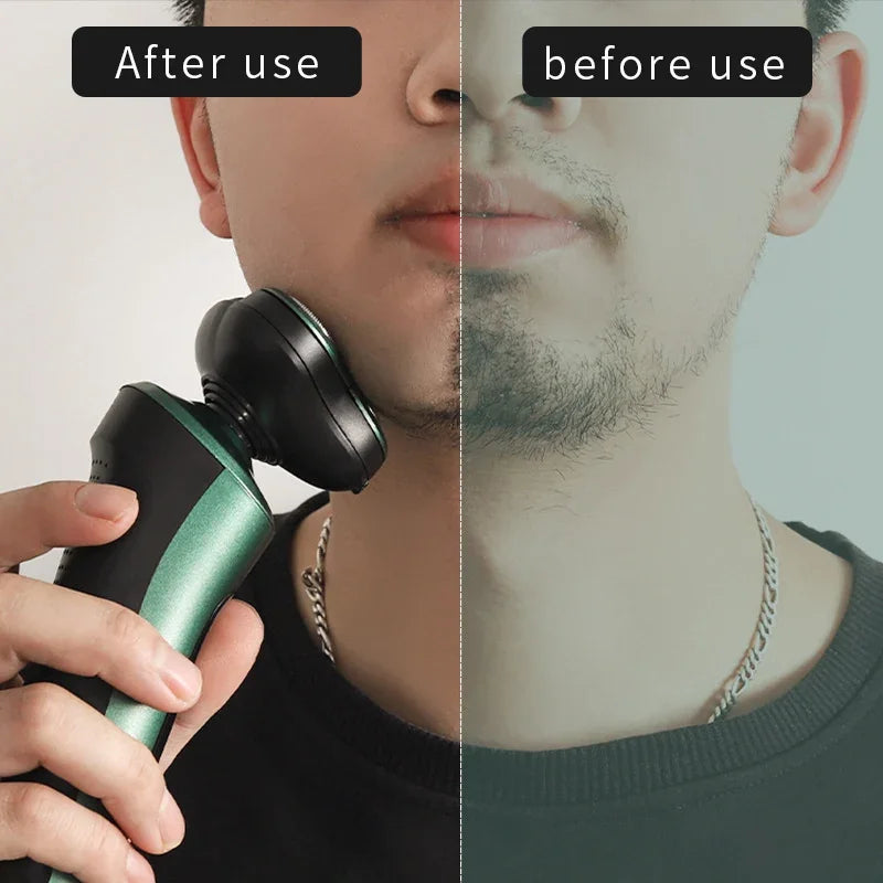 Smart 9D Electric Shaver — LCD Display, USB Rechargeable