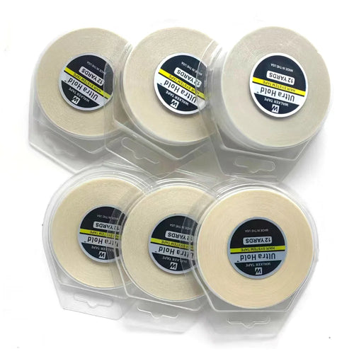 12/36YARDS Ultra Hold Hair System Tape Double Sided Adhesives Tape For Hair Extension Toupee Wig White Tape Strong Hold